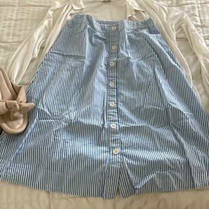 Striped Cotton Skirt